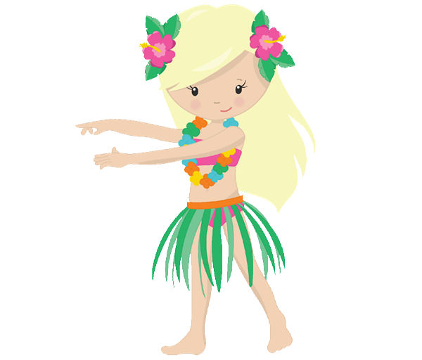 hawaiian clipart hula girl