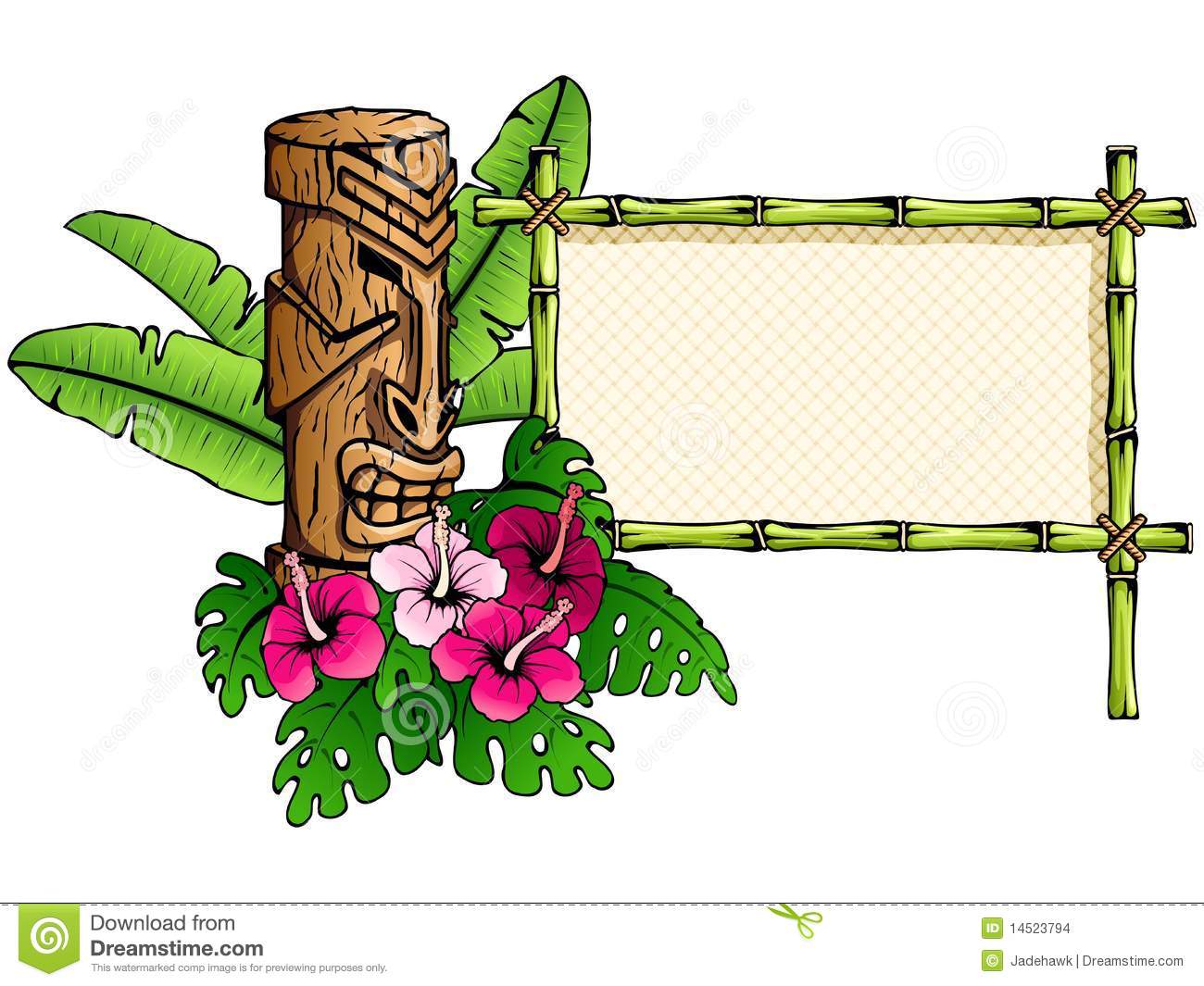 hawaiian clipart sign