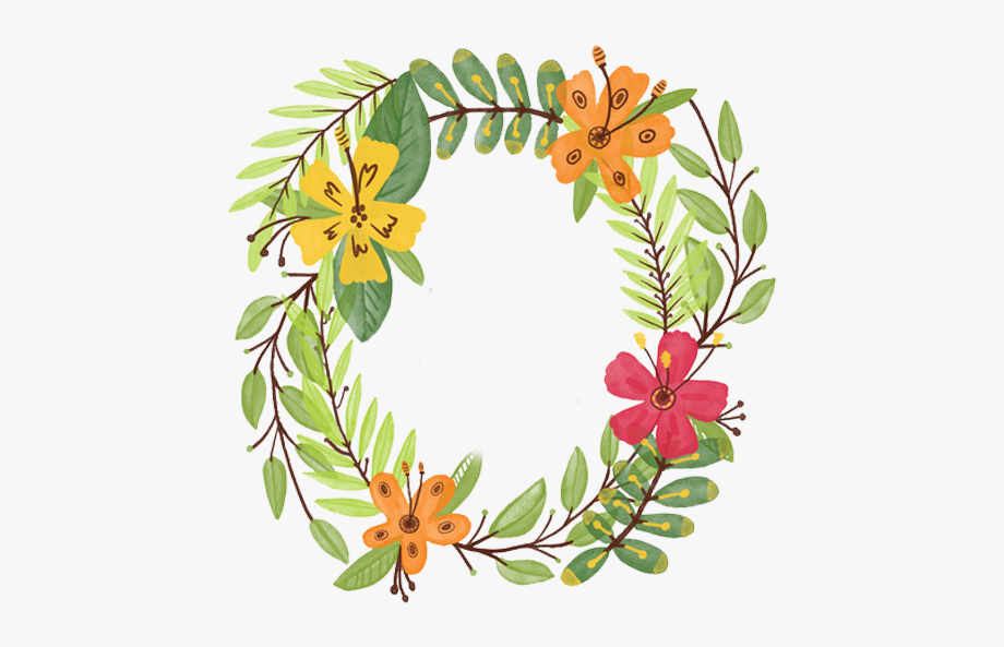 hawaiian clipart wreath