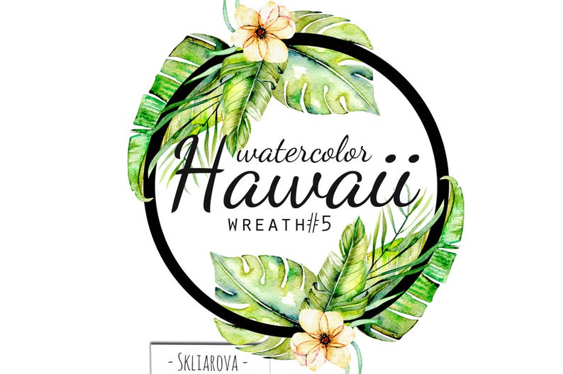hawaiian clipart wreath