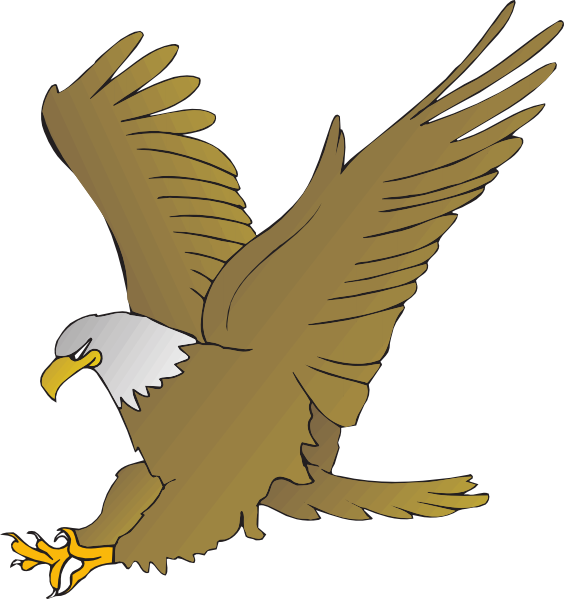 hawk clipart landing eagle