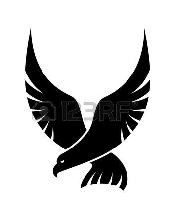 Hawk clipart swooping. Black and white cartoon