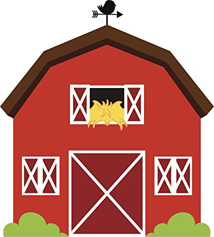 hay clipart farm house