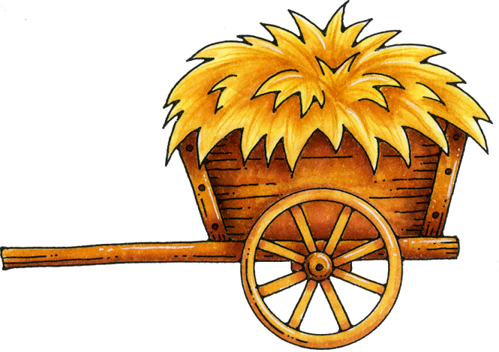 Hay clipart hay cart. 