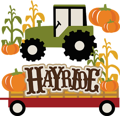 hayride clipart pumpkin harvest