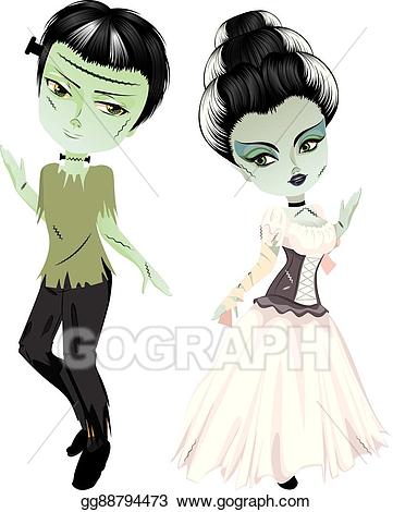 head clipart bride frankenstein