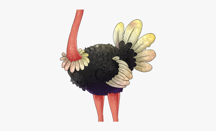 Png transparent cartoon . Ostrich clipart animated