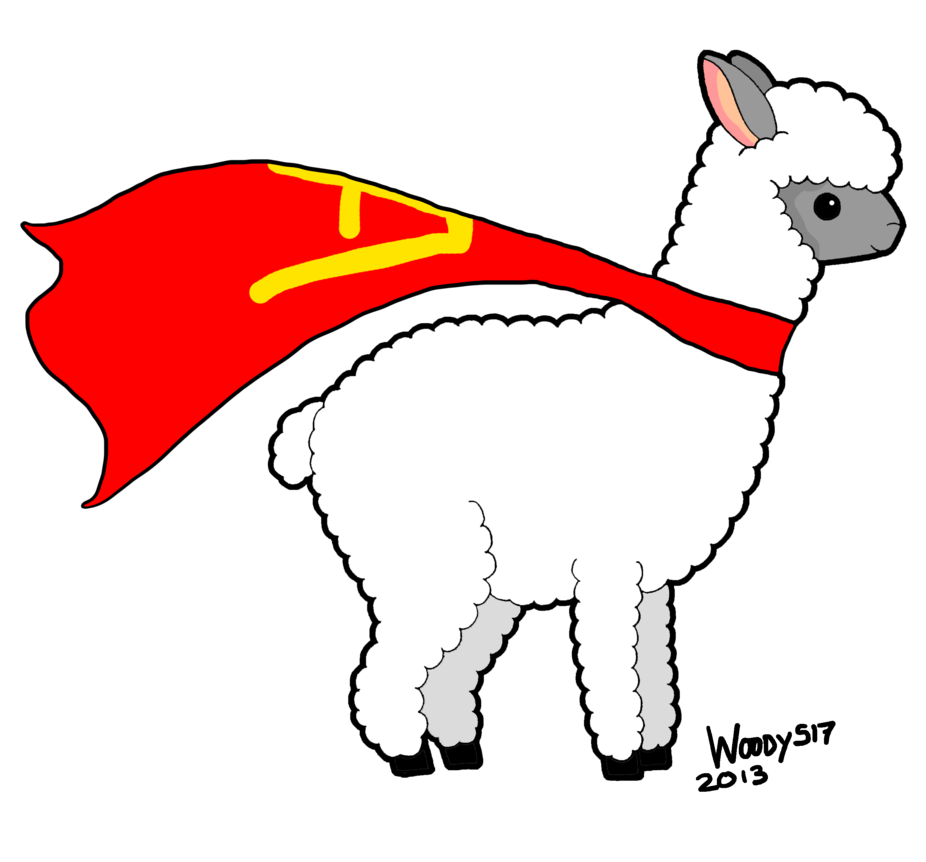 head clipart llama