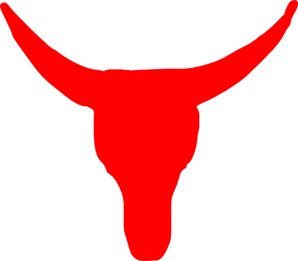Red bull clip art. Head clipart longhorn