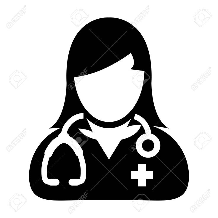 nurse clipart silhouette