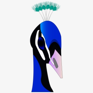 peacock clipart head