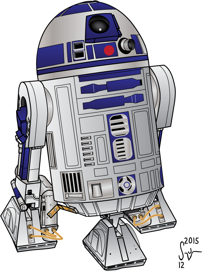How To Draw R2d2 Easy