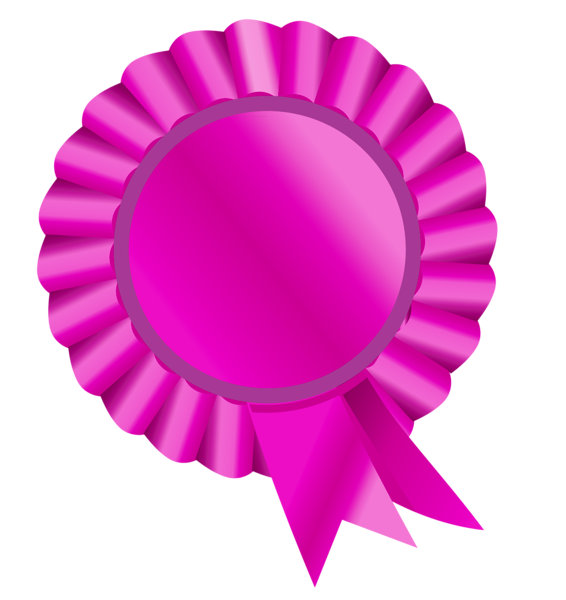 pink clipart medal
