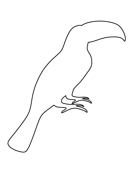 Iguana clipart outline. Toucan pattern use the