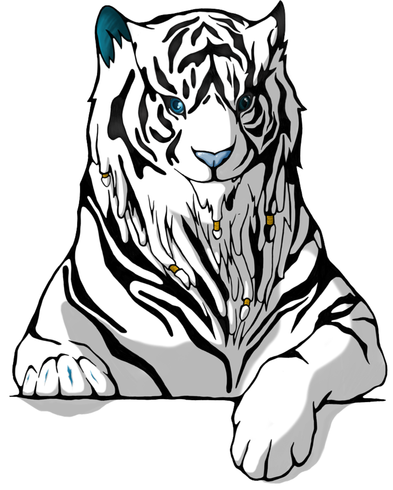 head clipart white tiger