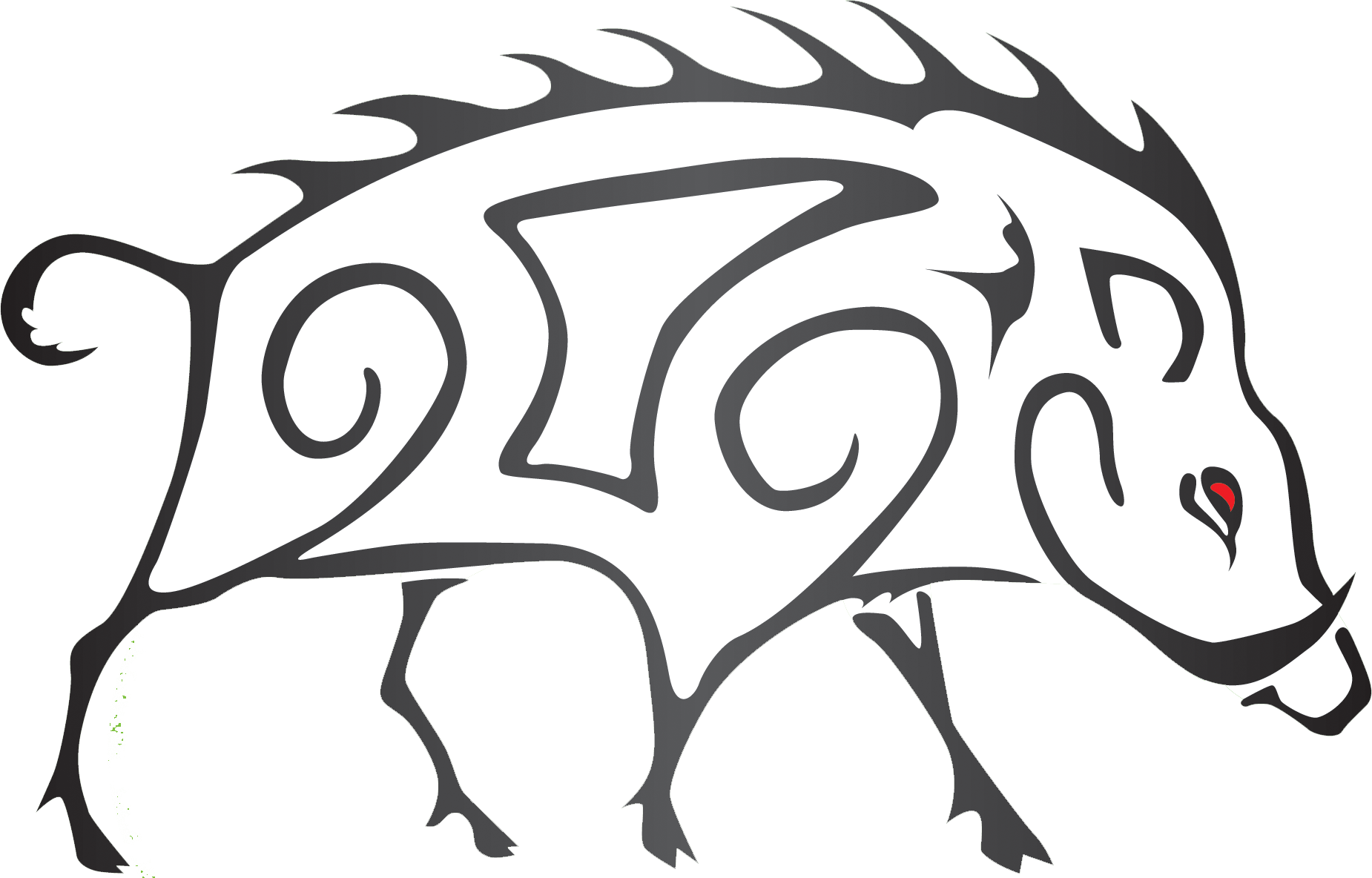 Boar at getdrawings com. Plate clipart line drawing