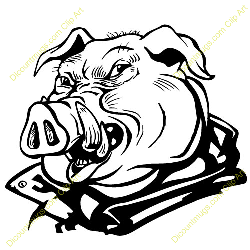 hog clipart hog head