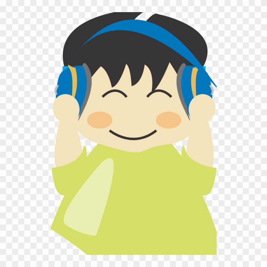 headphone clipart boy