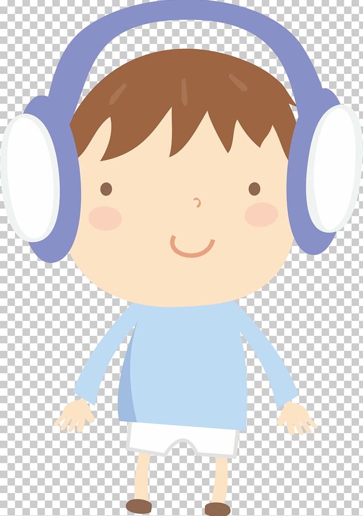headphones clipart boy