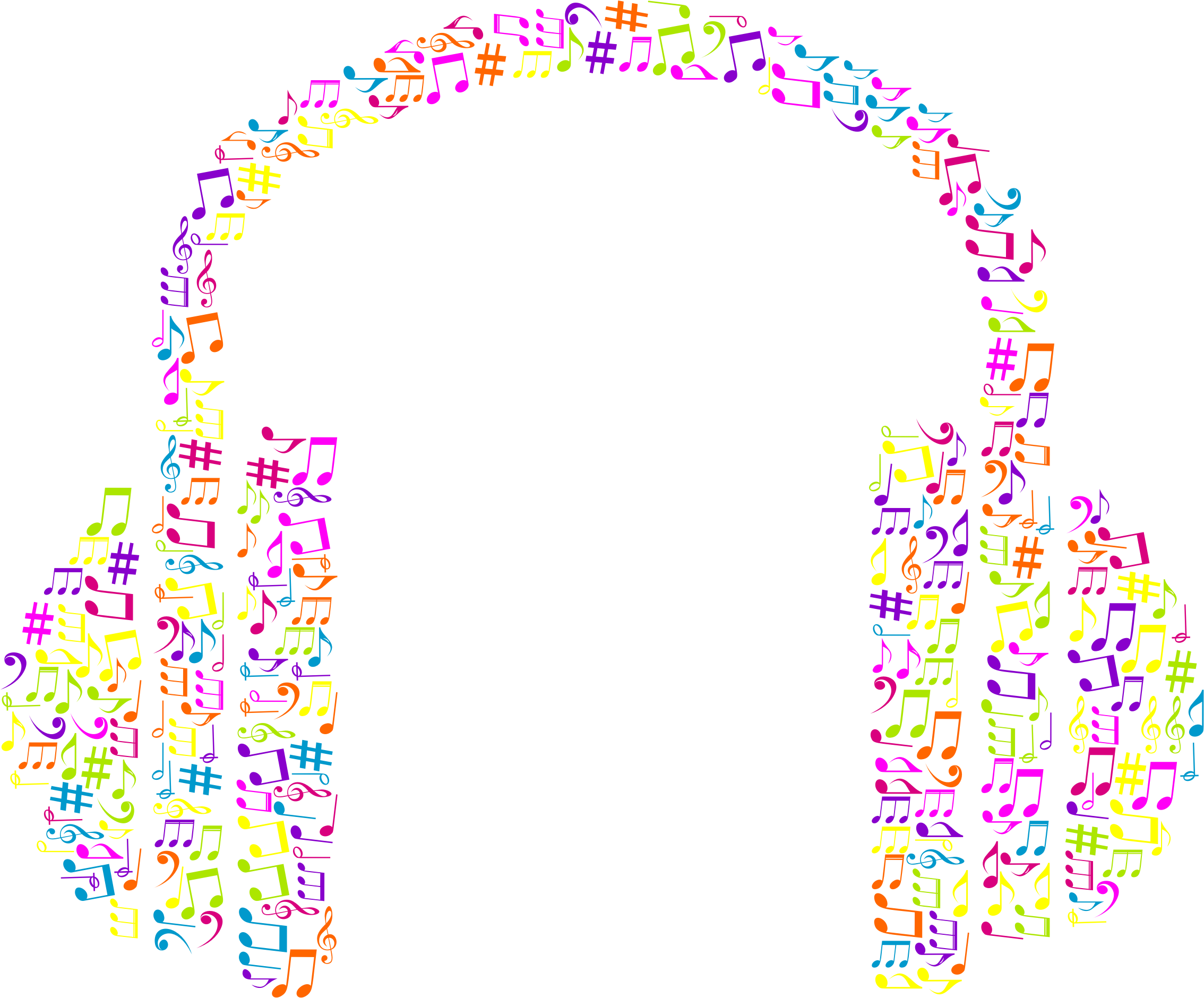 headphone clipart clear background music