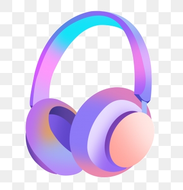 headphone clipart colorful
