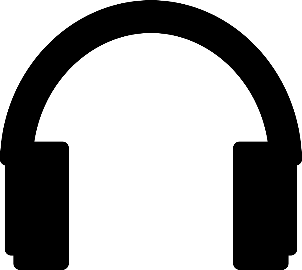 Headphones silhouette svg png. Headphone clipart line art