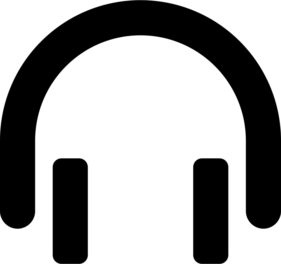 Headphones music song sound. Headphone clipart listened