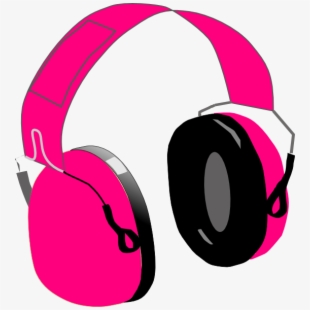 headphone clipart pink headphone