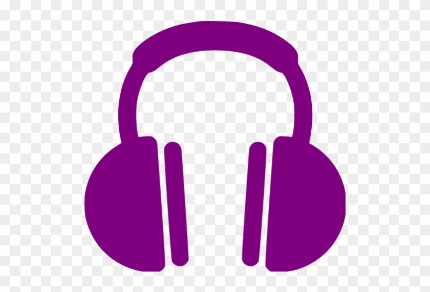headphones clipart purple