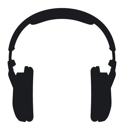 Headphone clipart stencil, Headphone stencil Transparent FREE for ...