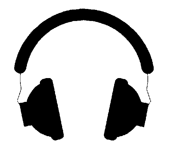 Headphone clipart stencil. Freezer paper for levi