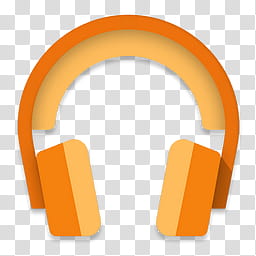 headphones clipart orange