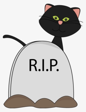 headstone clipart cat halloween
