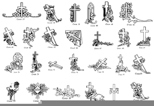 headstone clipart engraving