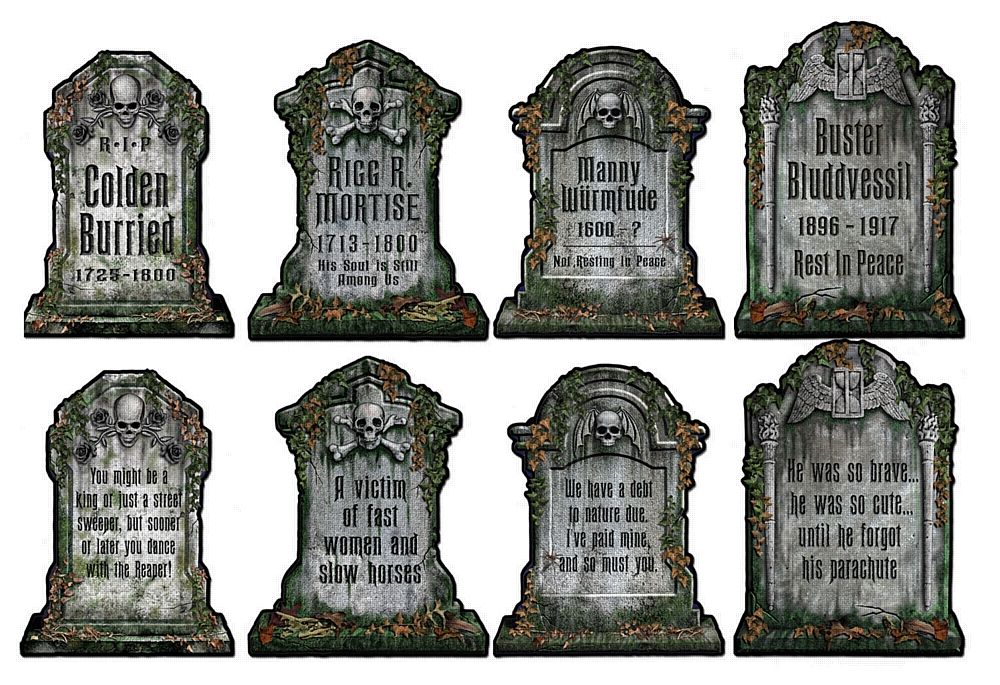 Funny halloween headstones tombstone. Headstone clipart old fashioned