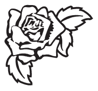 headstone clipart rose