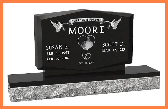 headstone clipart two
