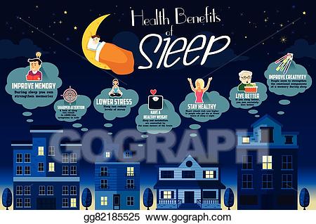 Eps illustration benefits of. Health clipart healthy sleeping