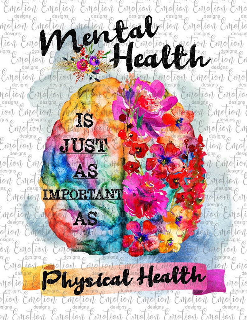 Instant download sublimation graphics. Health clipart mental health