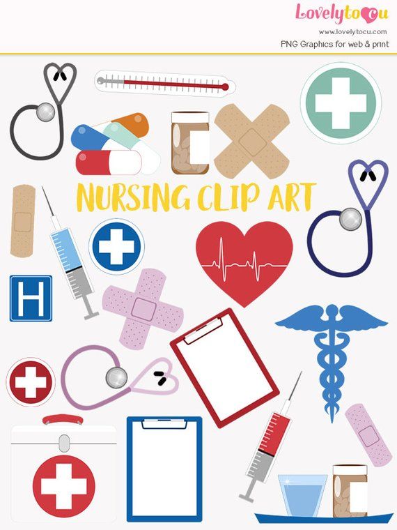 Nurse clipart kit. Nursing clip art set