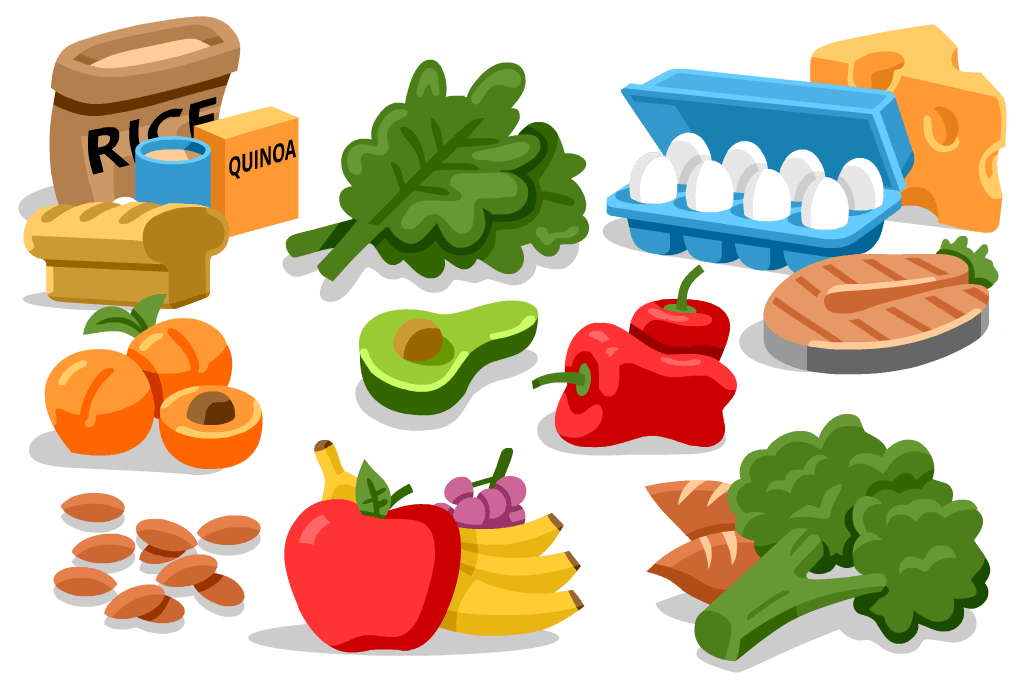 Eating out healthy fast. Energy clipart food energy