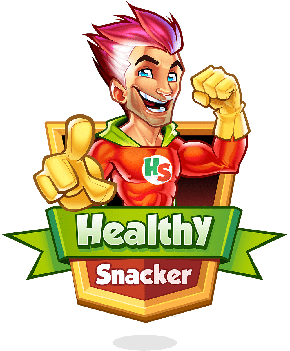 Healthy clipart health conscious. Snack mascot design logo