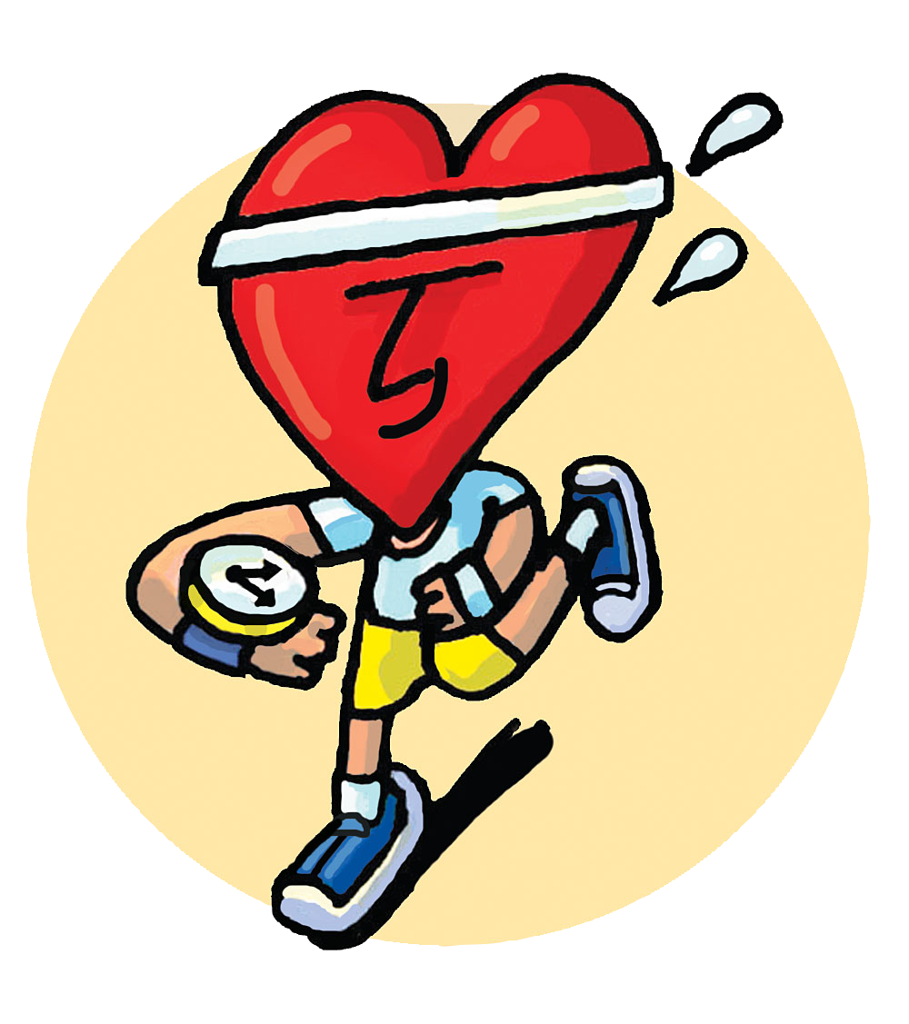 healthy clipart heart walk