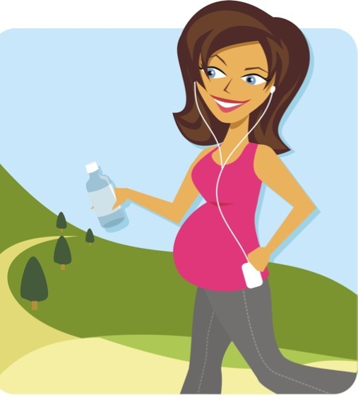 Pregnancy clipart pregnant exercise. Free pictures of mother