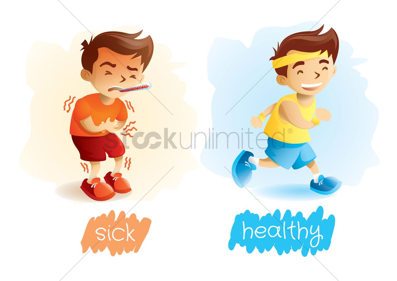 sick clipart healthy