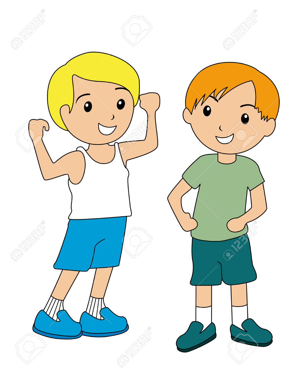 kids clipart muscle