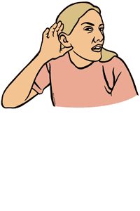 hearing clipart deaf person