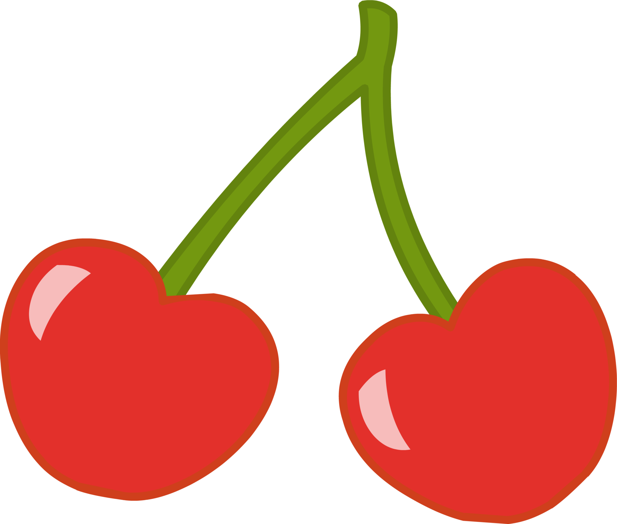 heart clipart cherry