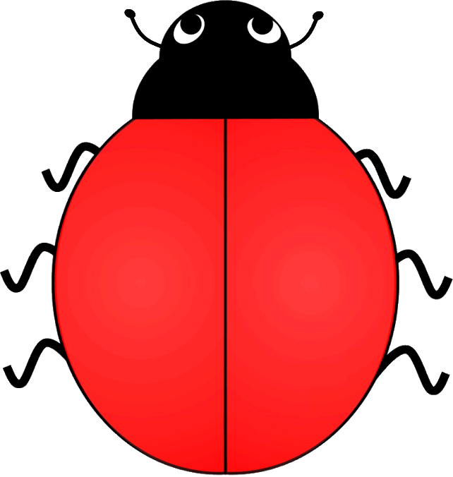 Ladybugs clipart symmetrical. Ladybug cartoon free on