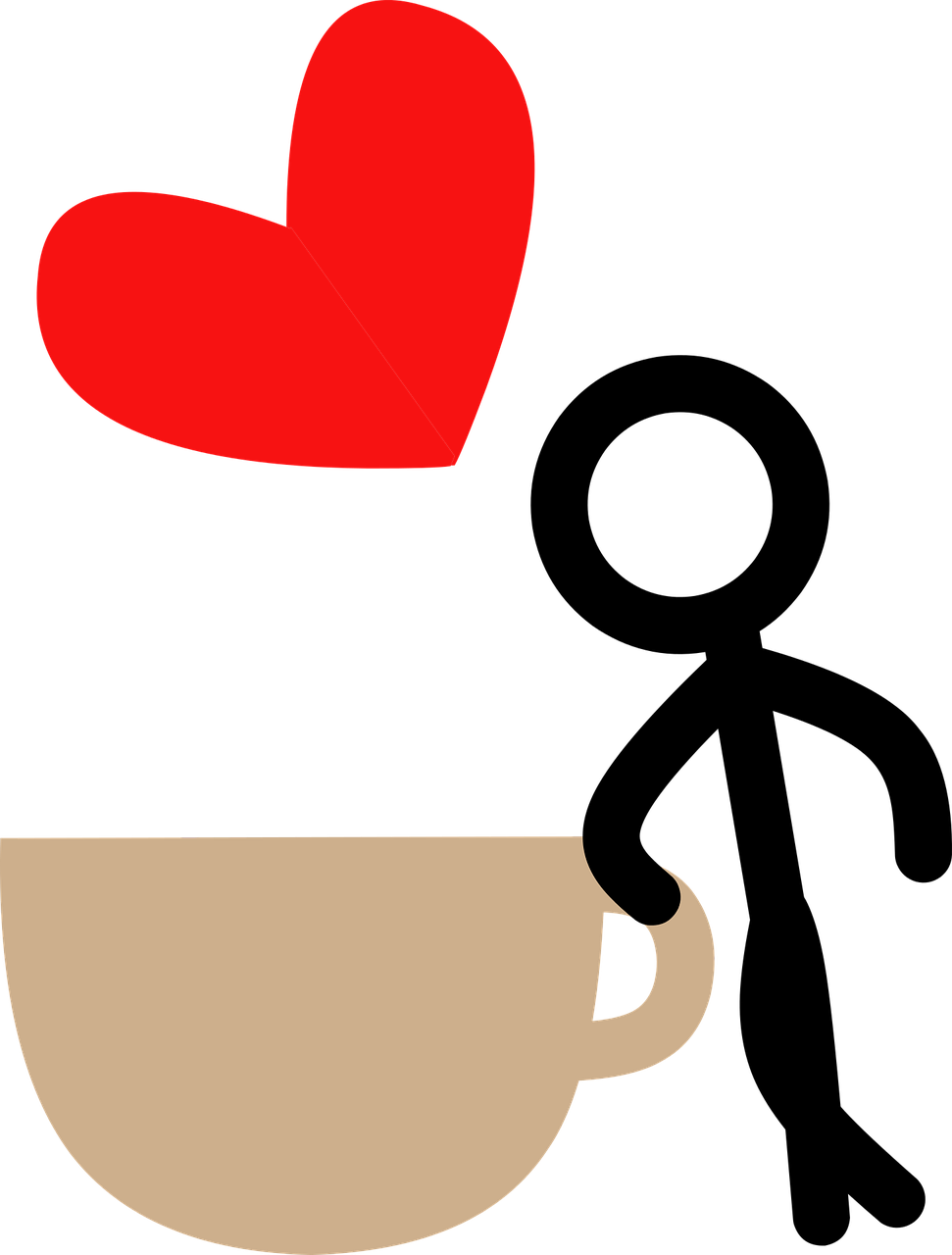 latte clipart heart